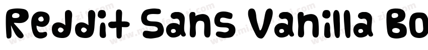 Reddit Sans Vanilla Bold字体转换